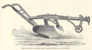 An Oliver plow like the one that is said to have inspired the name of Revilo. Source: Northern Illinois University
