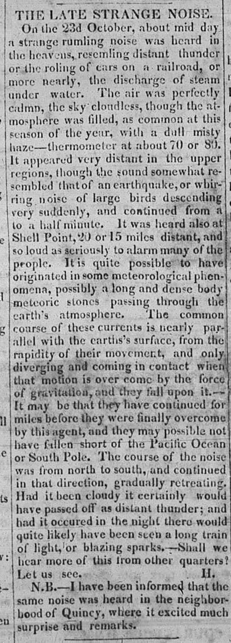 the late strange noise